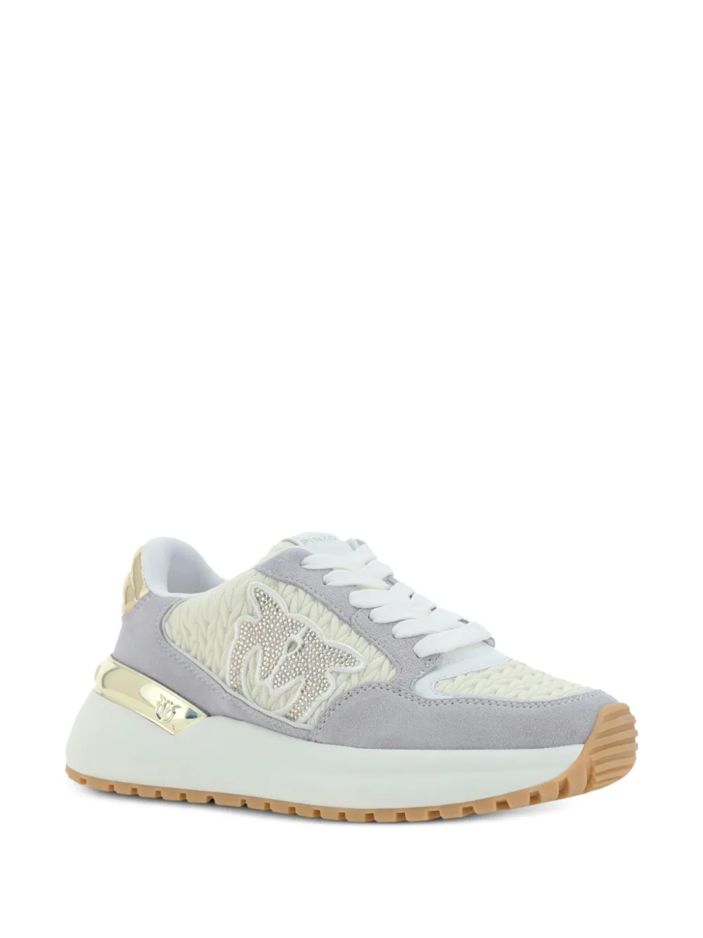 PINKO Gem suede trainers - Beige