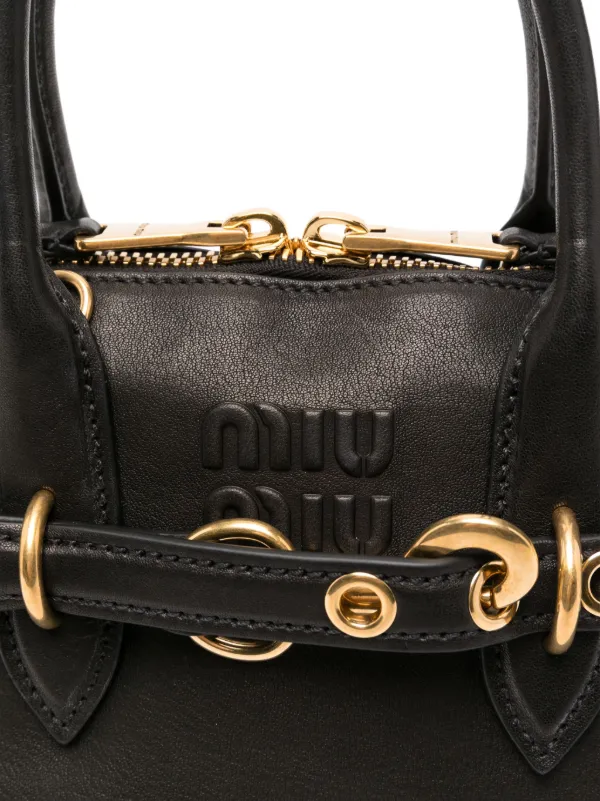 Miu Miu Aventure Tote Bag | Black | FARFETCH