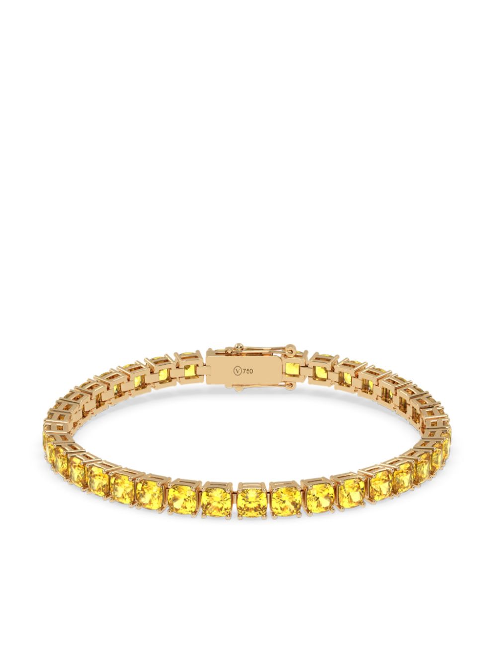 18kt recycled yellow gold Helia diamond tennis bracelet