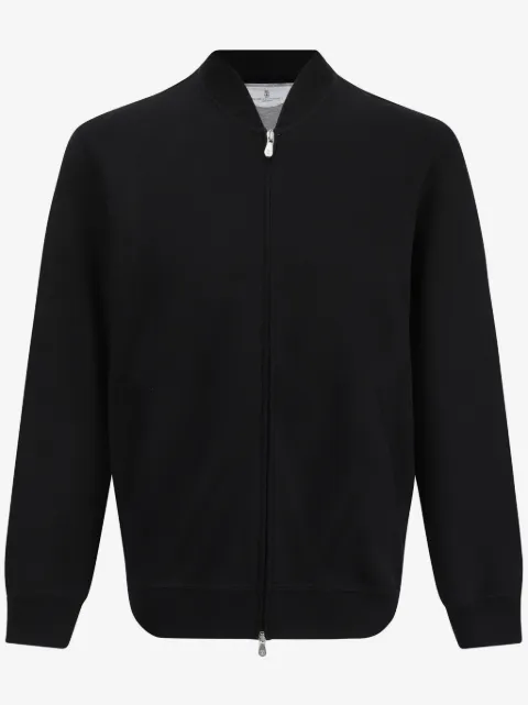 Brunello Cucinelli cotton zip-front sweatshirt