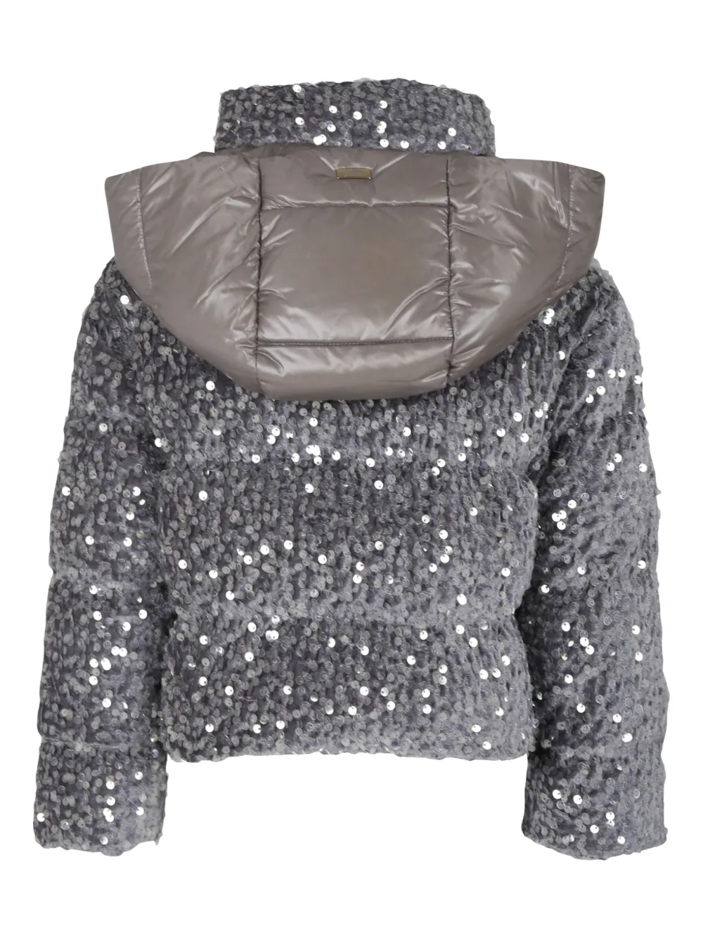 Herno Kids Jack verfraaid met pailletten - Grijs