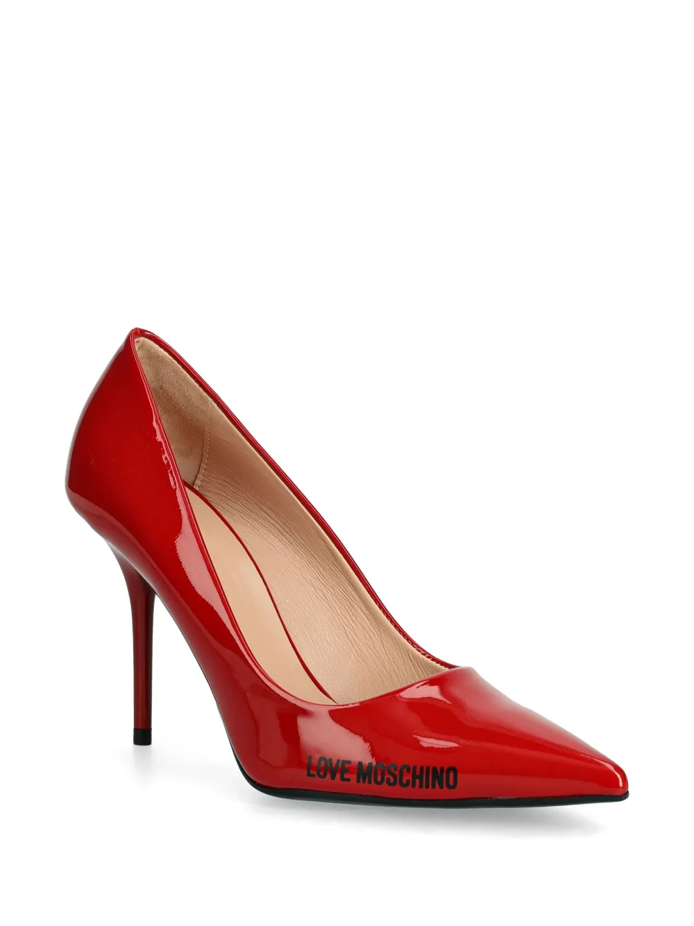 Affordable Love Moschino 100mm logo-print pumps Women