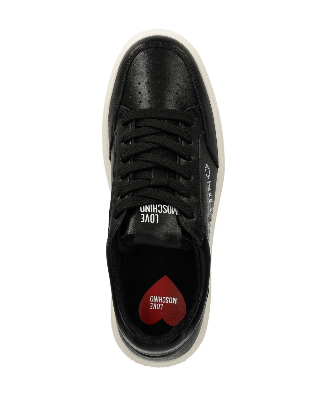 Affordable Love Moschino logo lettering lace-up trainers Women