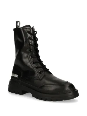 VIP【関税送料無料】希少 Moschino Boots Moschino High knee round toe leather boots | The Fashion Square