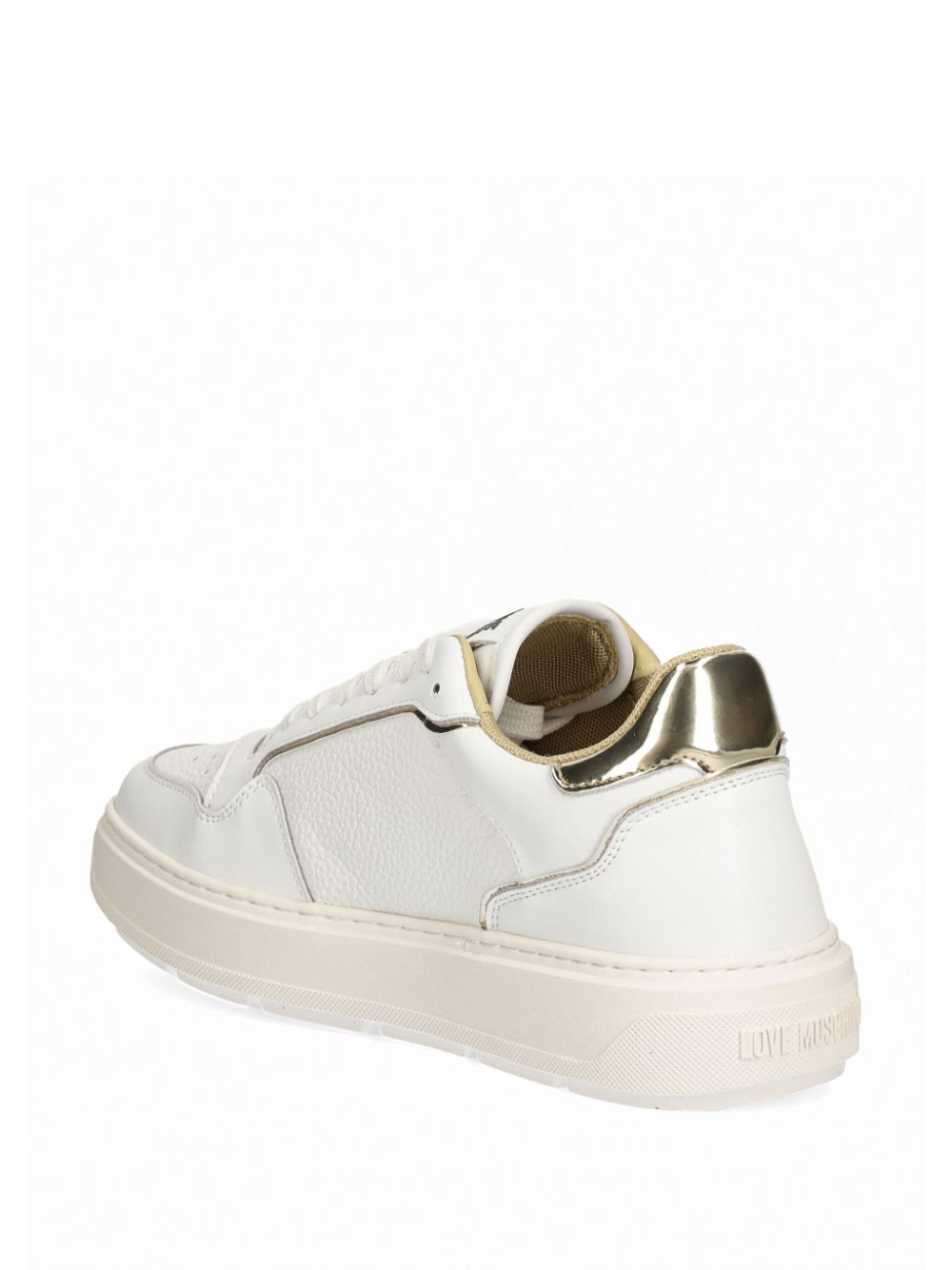 Love Moschino Leren sneakers Wit