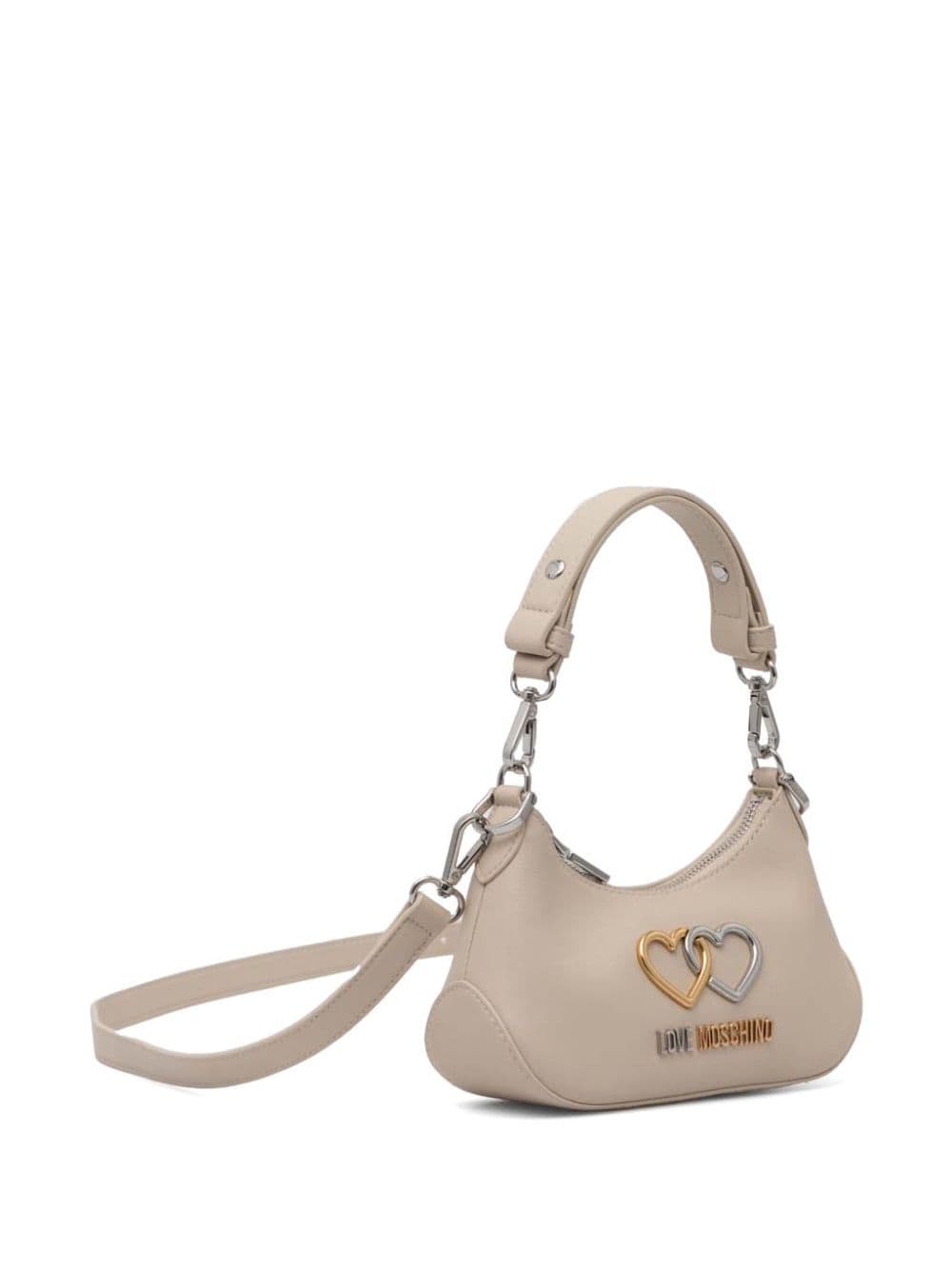 Love Moschino leather cross body bag - Beige