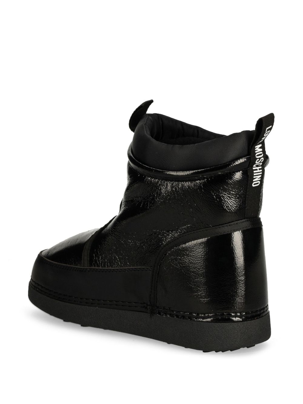 Love Moschino logo-print boots Black