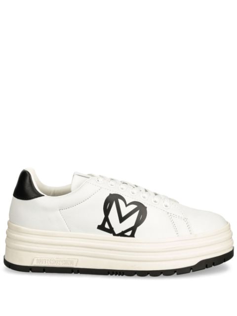 Love Moschino logo-print trainers Women