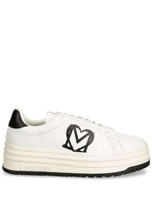 Baskets à logo imprimé - Love Moschino - Modalova