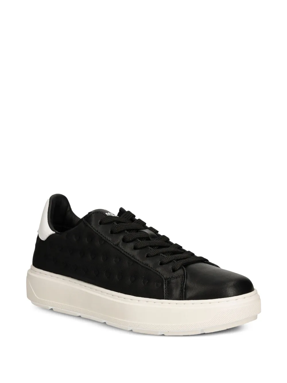 Love Moschino Leren sneakers - Zwart