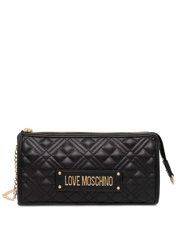 Love moschino lettering shoulder bag sale