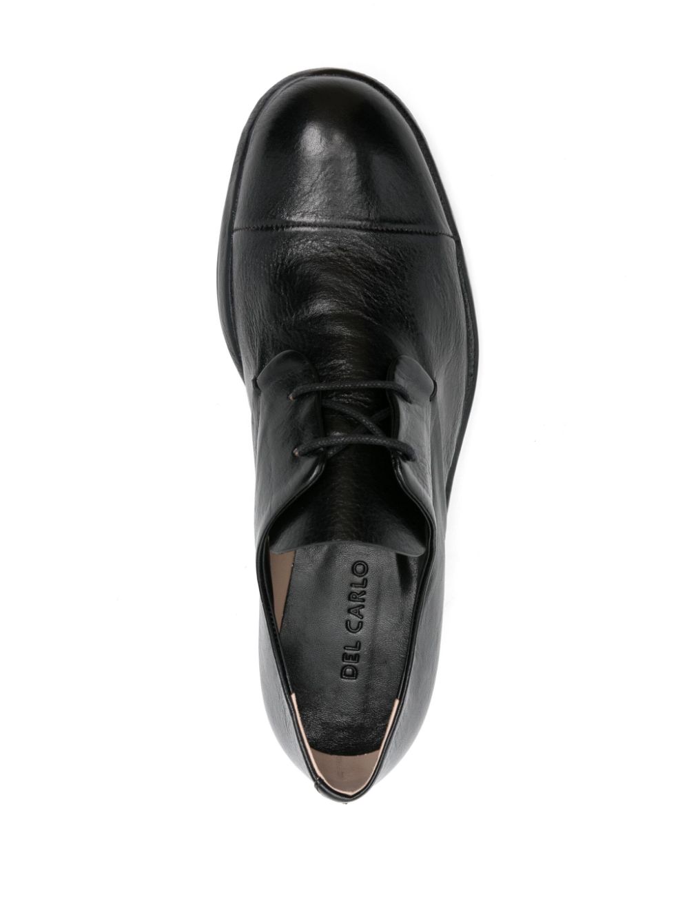 Del Carlo Leren brogues Zwart