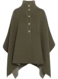 Barrie cashmere cape - Green
