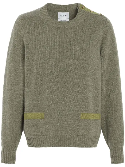 Barrie ribbon-detail cashmere jumper 