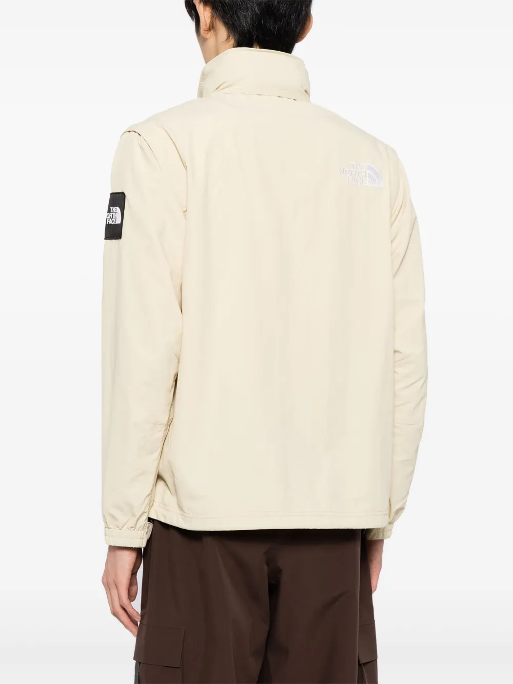 The North Face Legerjas met borduurwerk en rits Beige