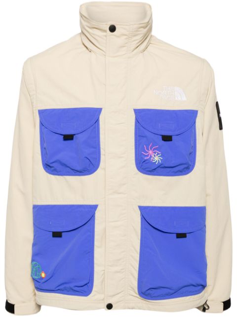 The North Face embroidered zip-up military jacket