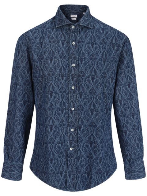 Brunello Cucinelli cotton paisley-print shirt Men