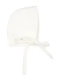 La Stupenderia cotton bonnet - White