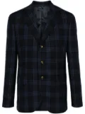 Eleventy checkered blazer - Blue