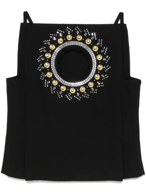 Rabanne rhinestone-embellished top 