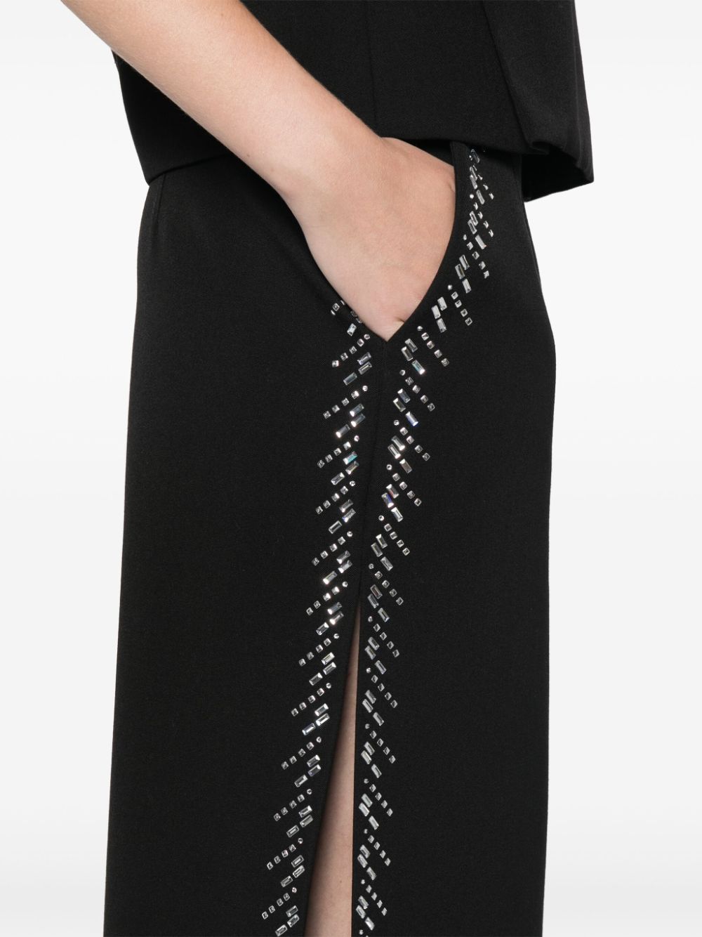 Rabanne rhinestone-embellished maxi skirt Women