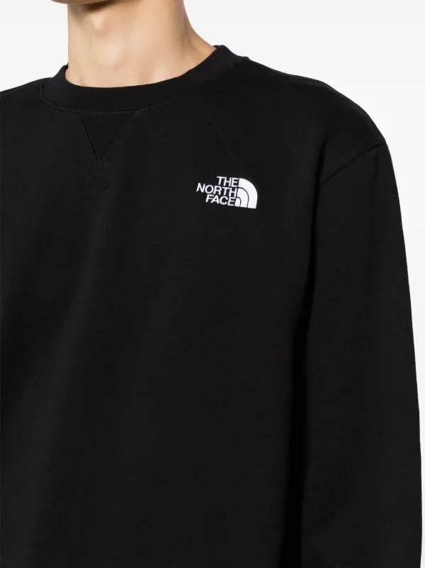 Black north face sweatshirt best sale