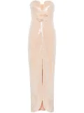 Self-Portrait sequinned maxi dress - Neutrals