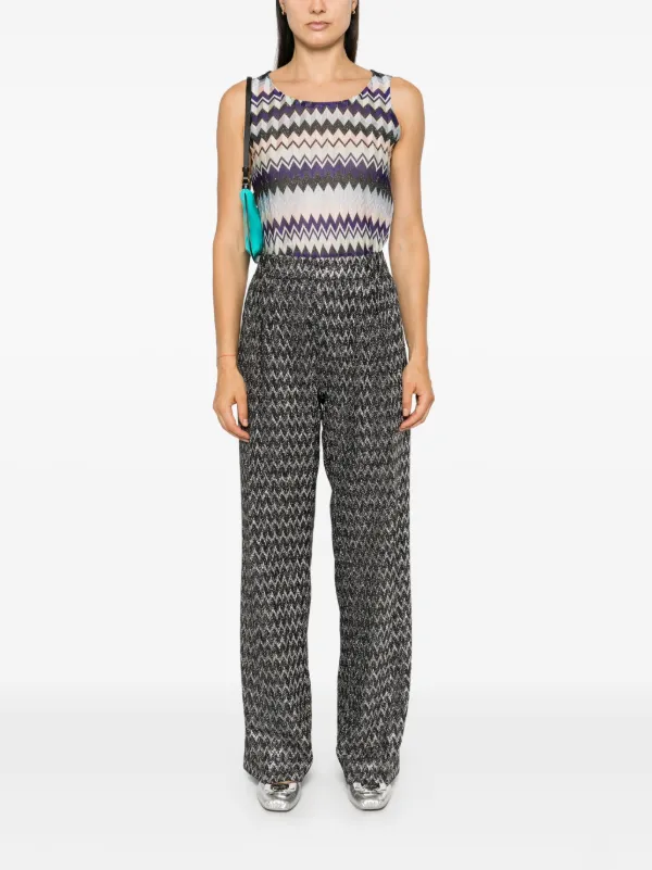 Missoni Chevron sale Metallic Knit Blouse