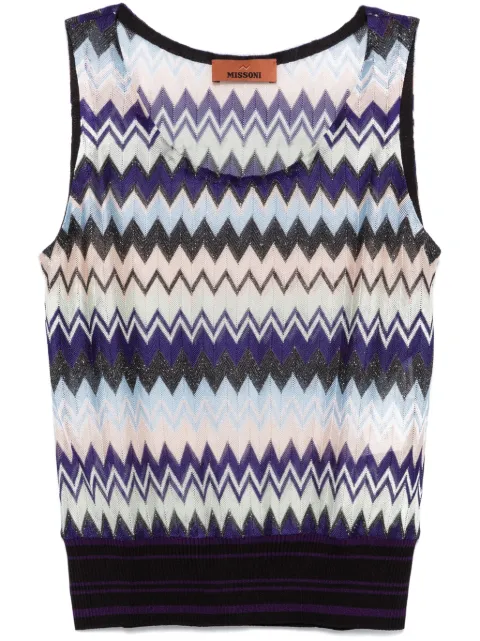 Missoni chevron-knit top