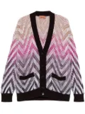 Missoni chevron-knit cardigan - Neutrals