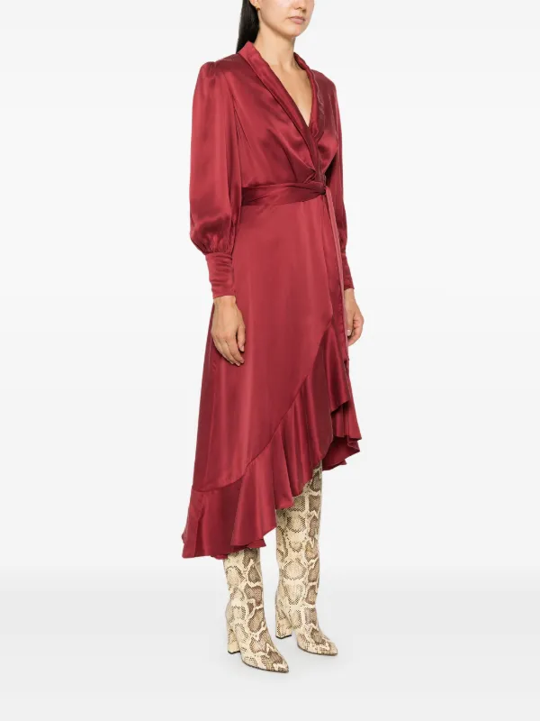 【送料&関税込】Zimmermann Silk Wrap Midi Dress Zimmermann Silk Wrap Midi Dress Cream