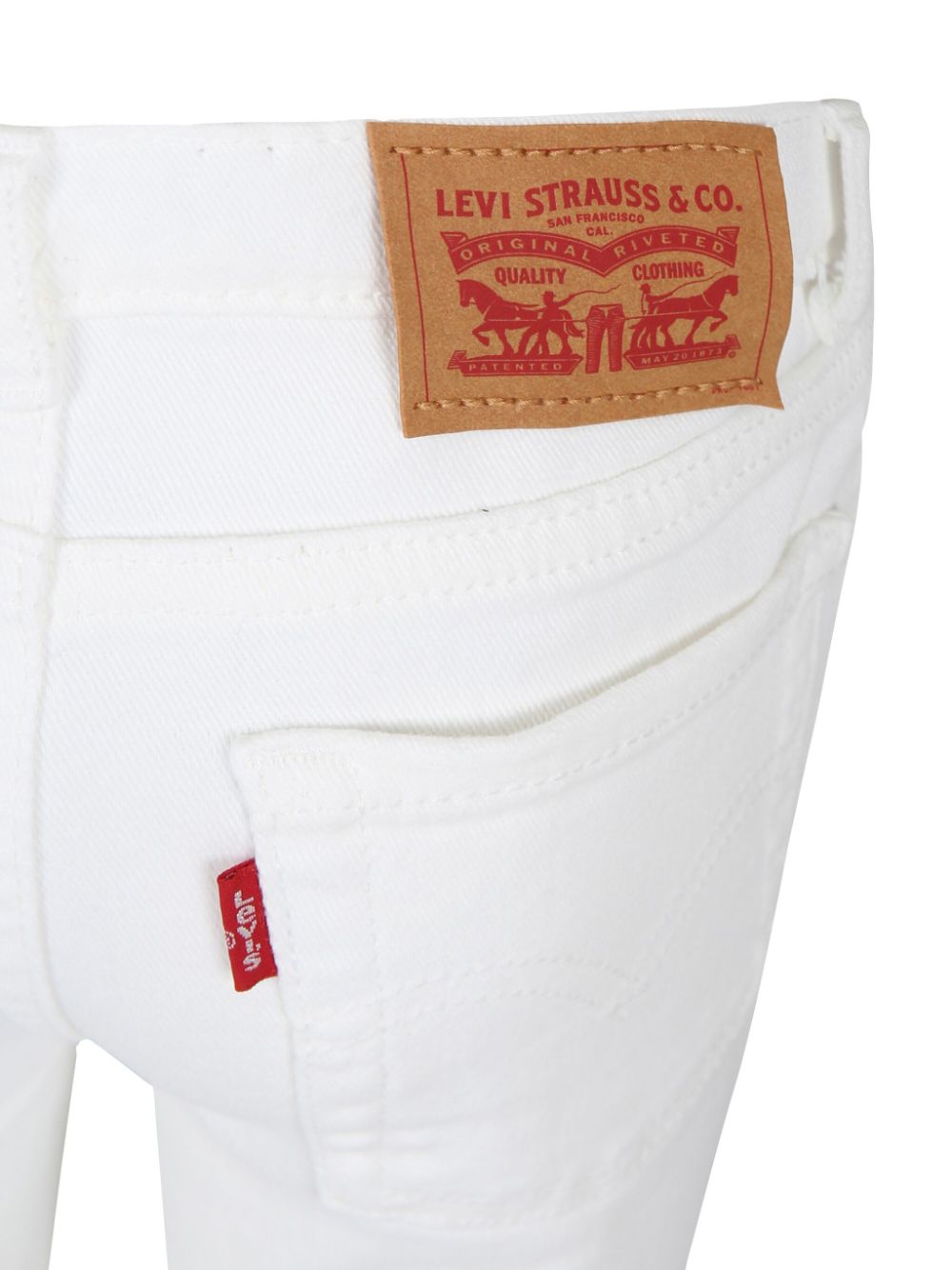 Levi's Kids Flared jeans met logopatch Wit