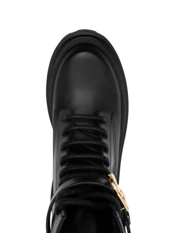 Dolce & Gabbana logo-buckle Boots | Black | FARFETCH
