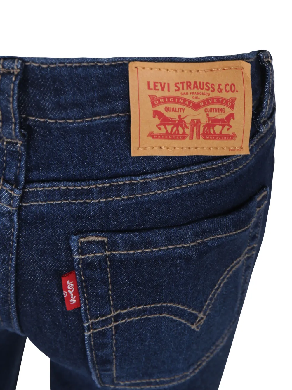 Levi's Kids Flared jeans met logopatch Blauw