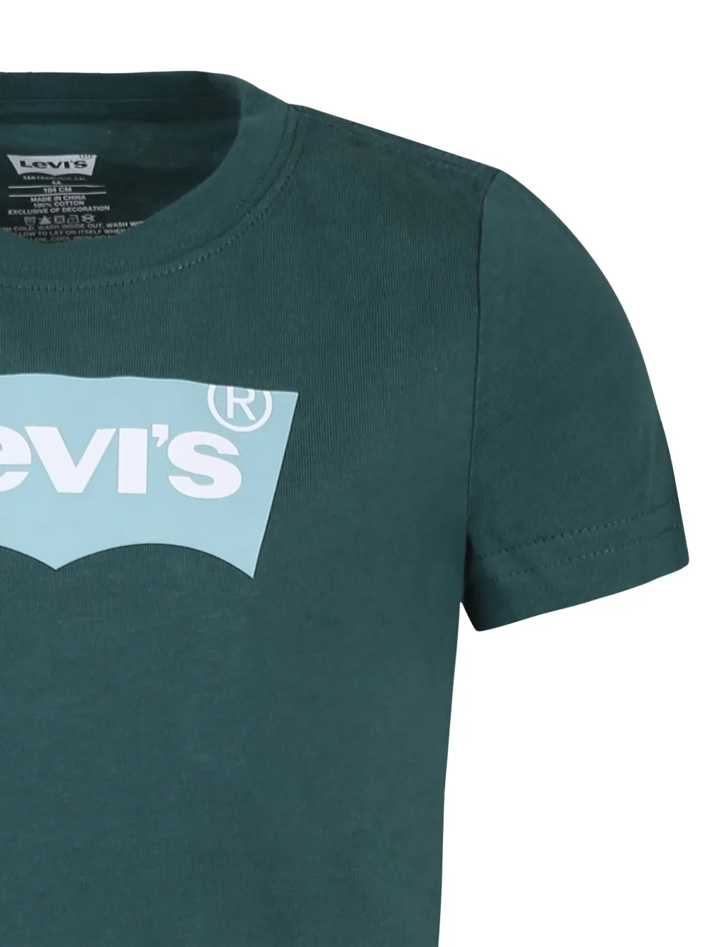 Levi's Kids T-shirt met logoprint Groen