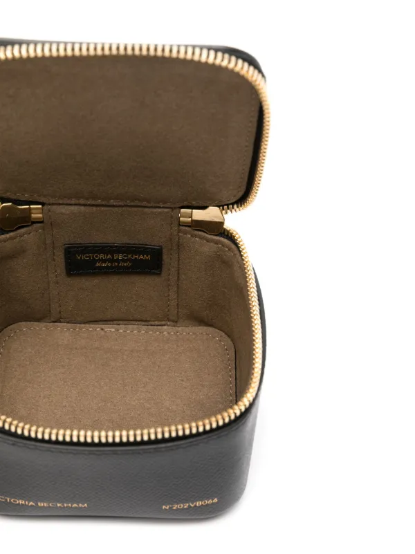 【Victoria Beckham】マイクロメタリックレザーバニティバッグ Victoria Beckham Vanity バッグ マイクロ | ブラック | FARFETCH JP