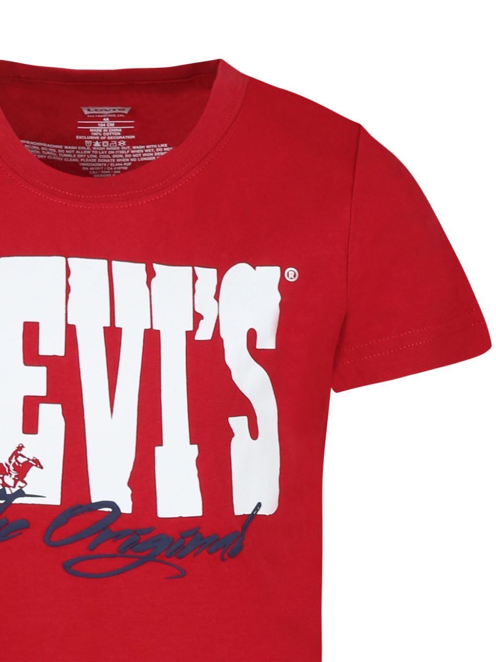 Levi's Kids T-shirt met logoprint Rood