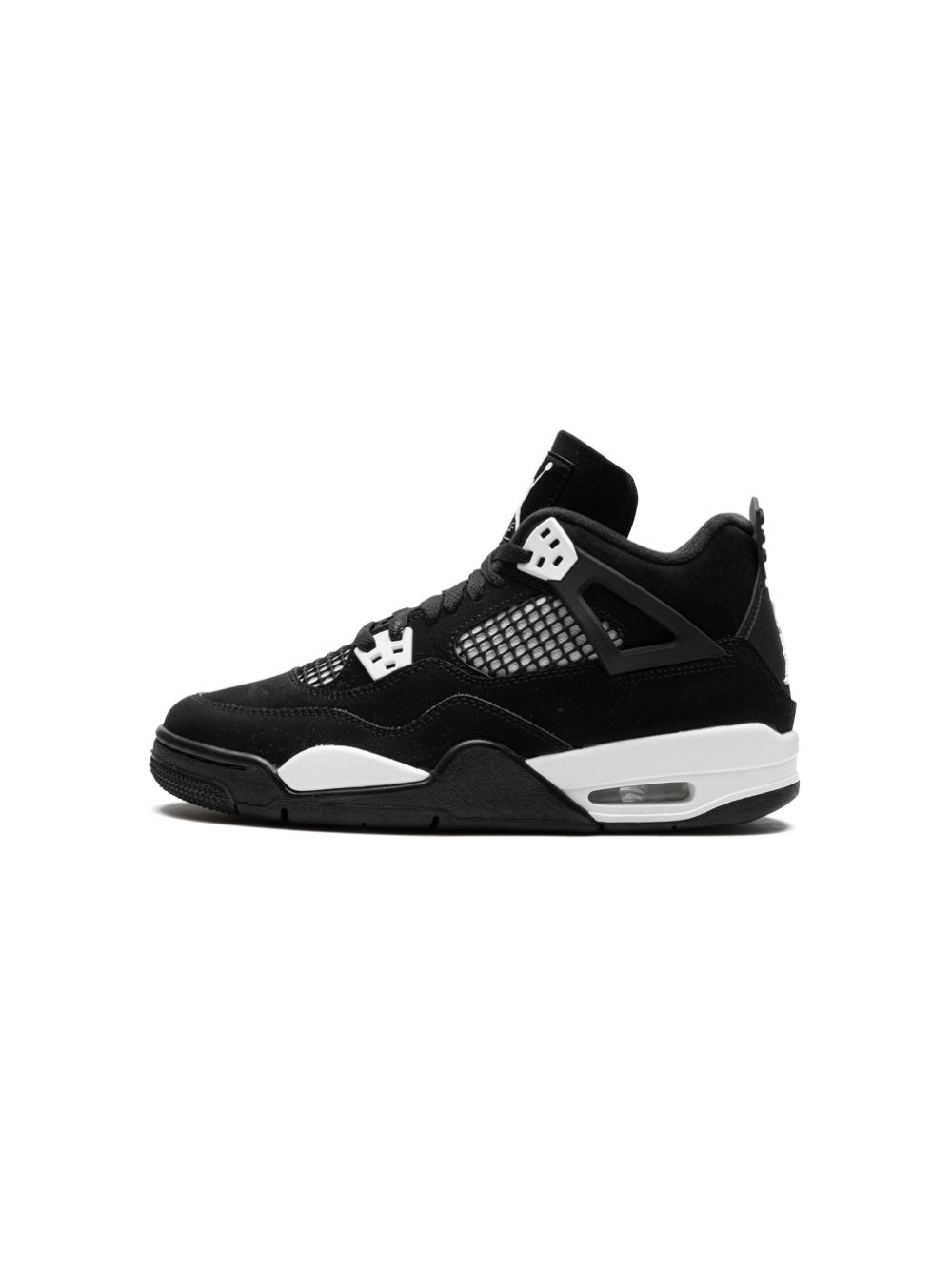 Jordan Kids Air Jordan 4 Retro "White Thunder" sneakers Zwart