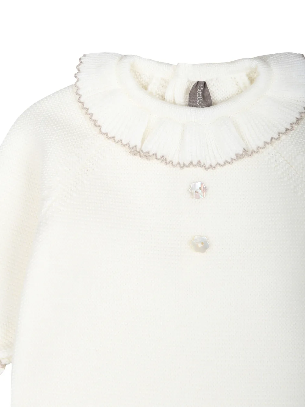 Little Bear Wollen romper Wit