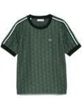Lacoste monogram-jacquard T-shirt - Green
