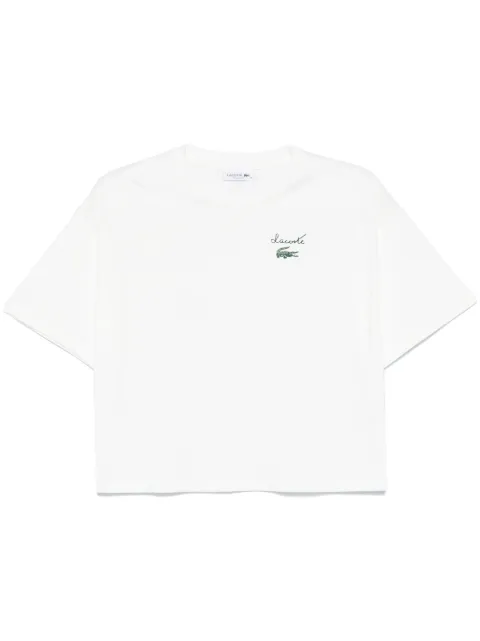 Lacoste playera con logo de goma