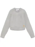 Chiara Ferragni logo-patch sweater - Grey