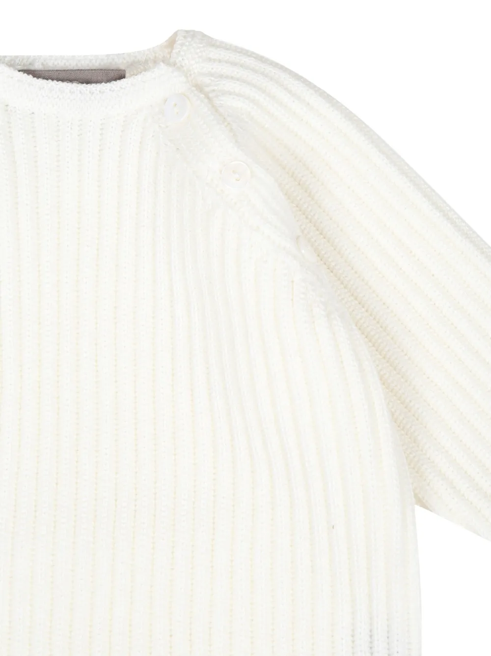 Little Bear Wollen top en broek Wit