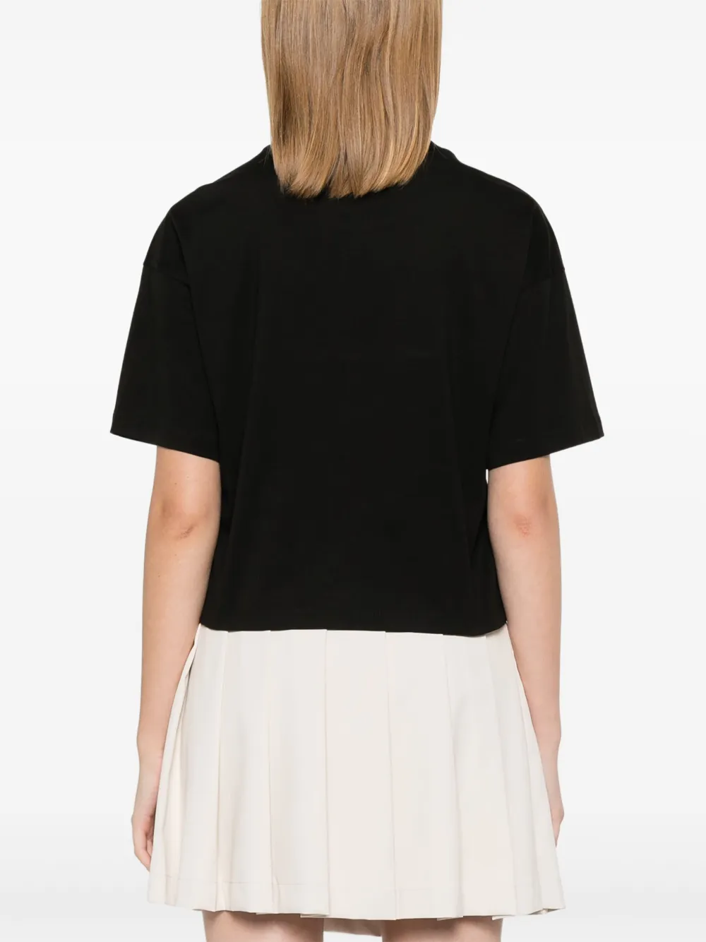 Lacoste Jersey T-shirt met logo Zwart