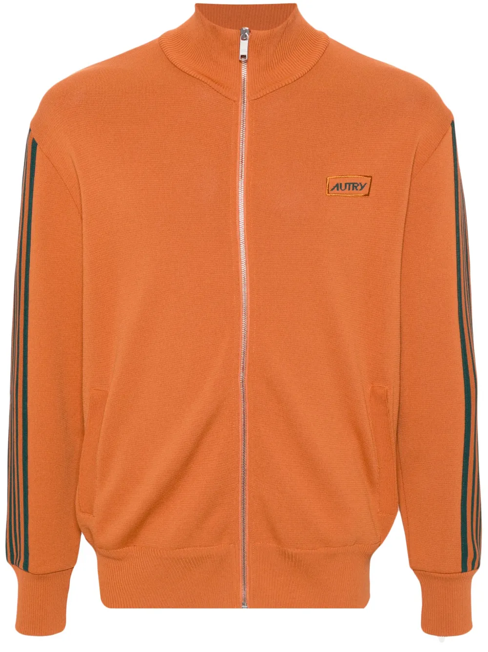 Shop Autry Side-stripe Sweatshirt In Orange