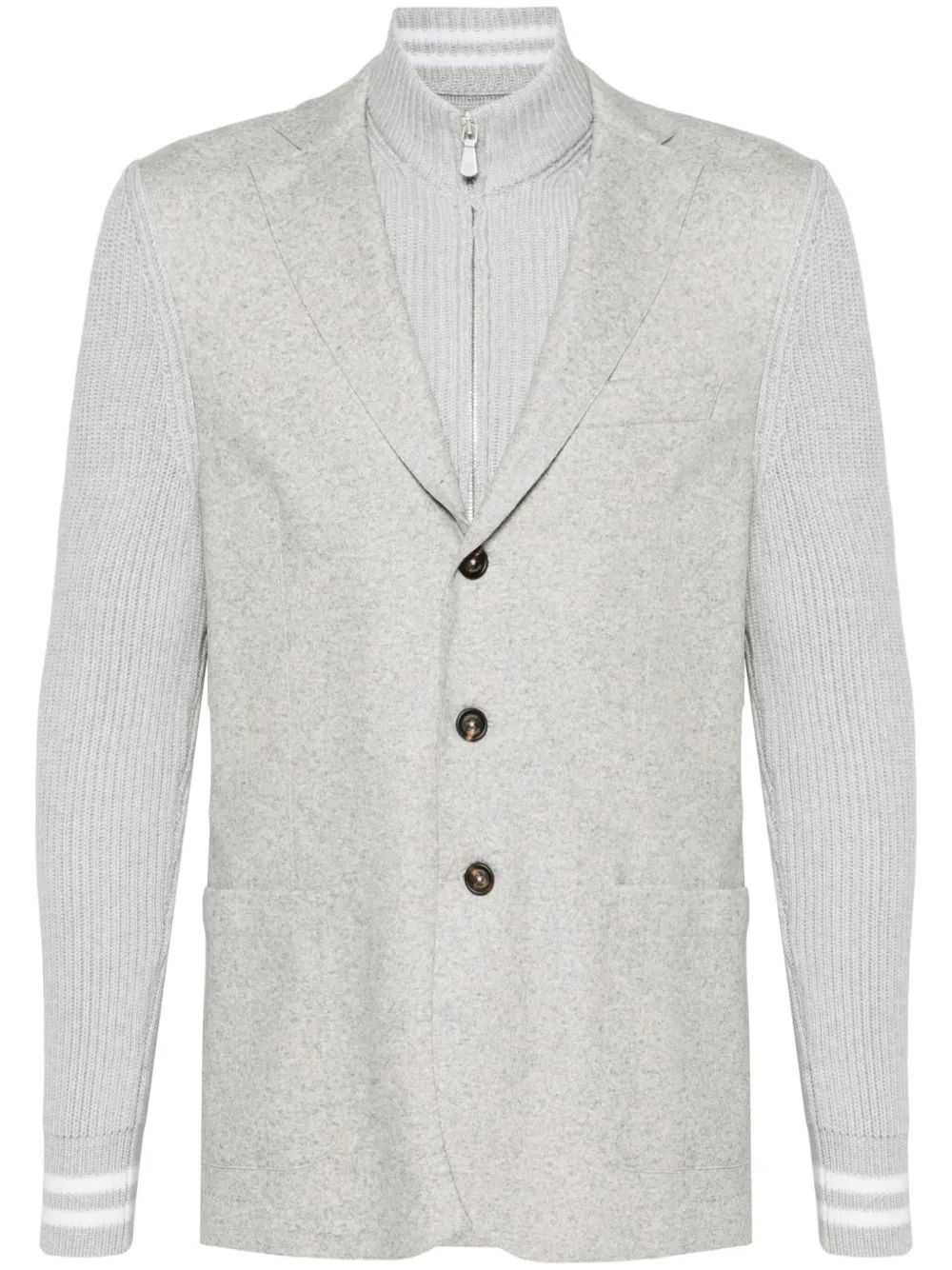 Eleventy Gelaagde blazer Grijs