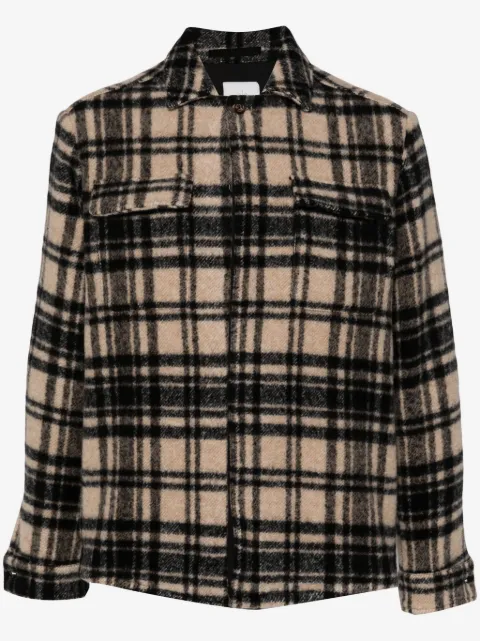 Eleventy checkered shirt jacket