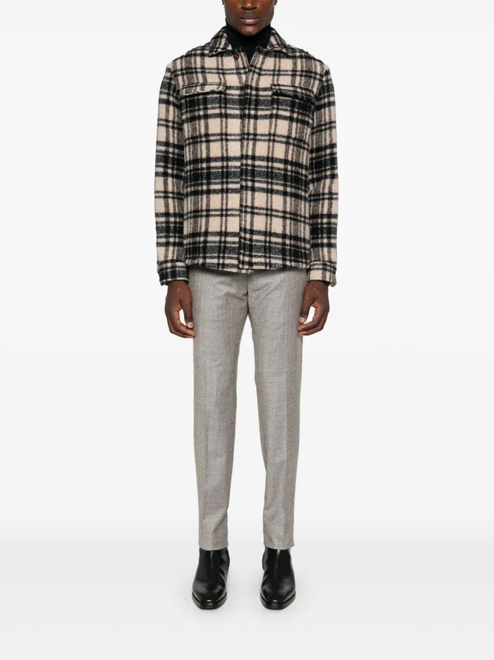 Eleventy Jaqueta xadrez | Camisa jaqueta | Image 2