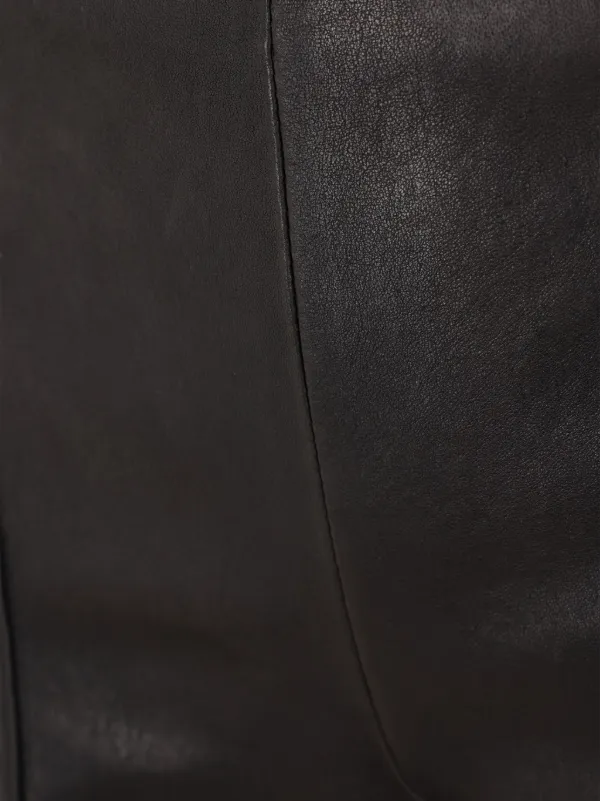 Ann Demeulemeester レザー レギンス | ブラック | FARFETCH JP
