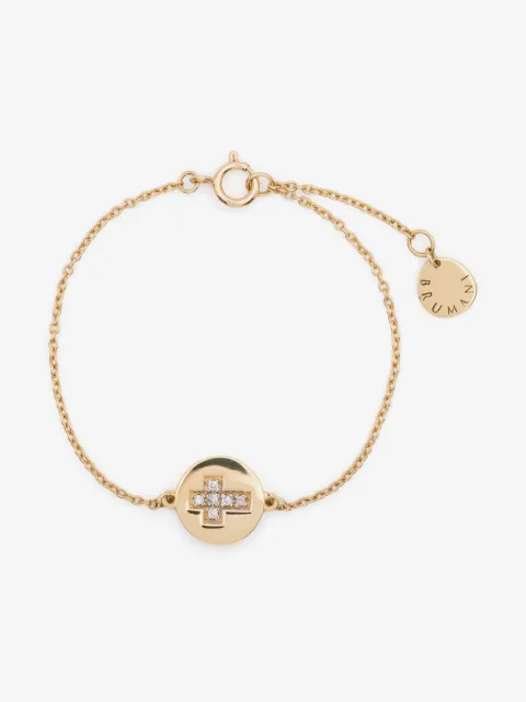 Brumani 18kt yellow gold Cross diamond bracelet